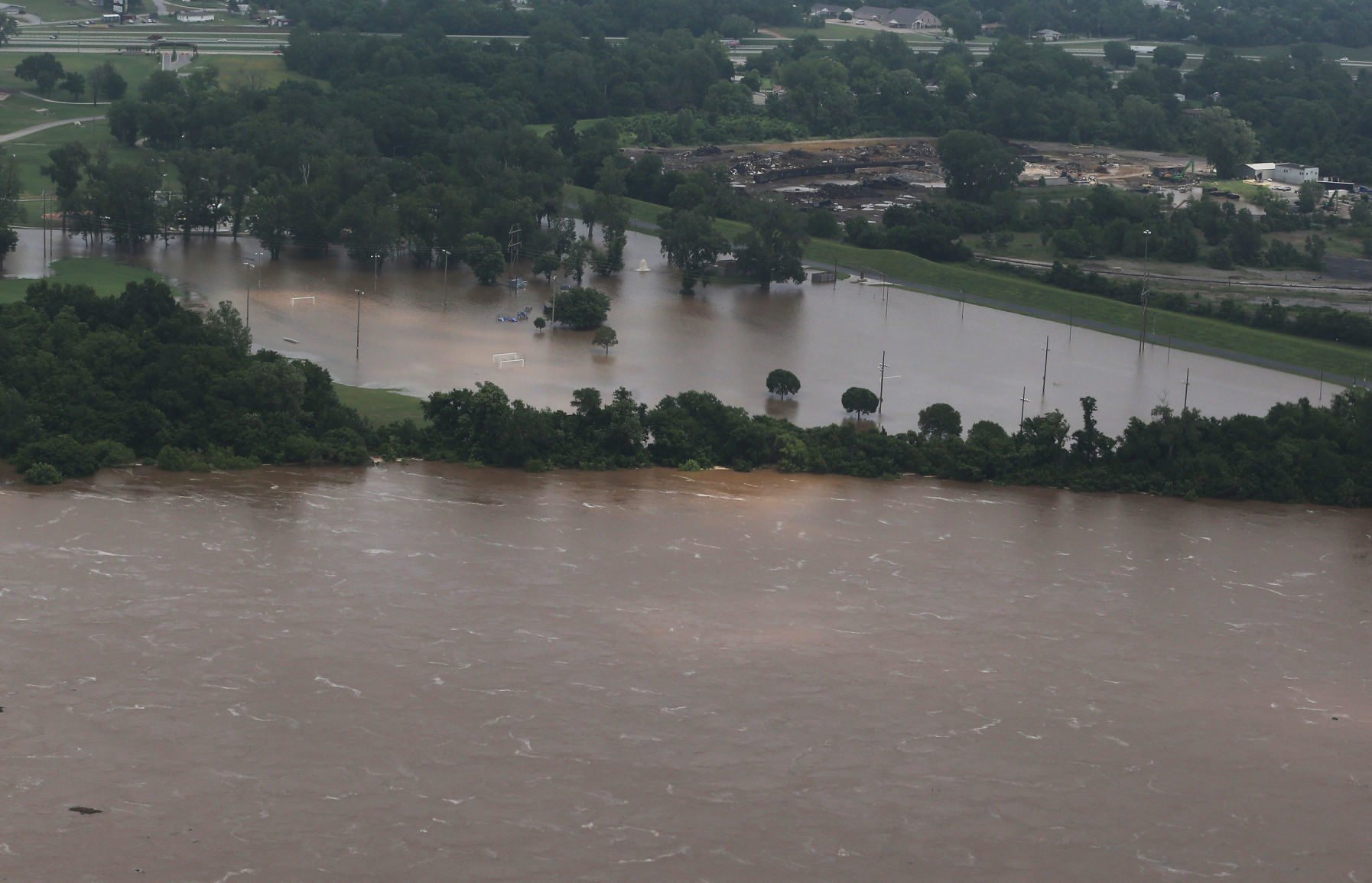 Flooding Aerial